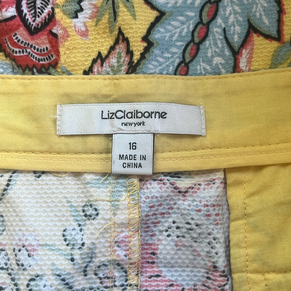 Liz Claiborne New York A-line Flower skirt Plus Size 16 - Picture 5 of 11